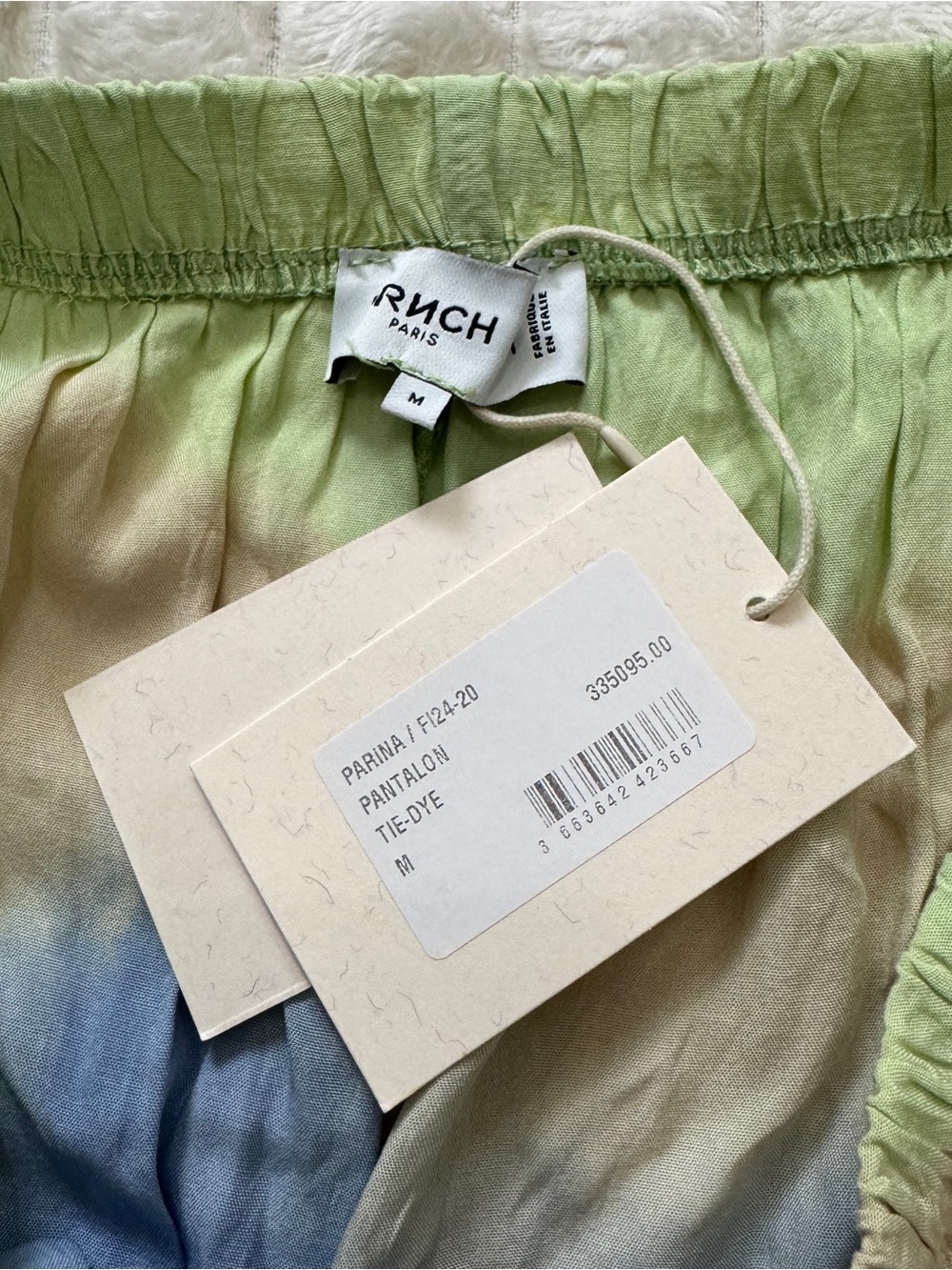 New FRNCH Paris Medium Parina Tie Dye Wide Leg Palazzo Pants - Picture 8 of 9